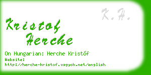 kristof herche business card
